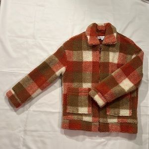 Sherpa zip up jacket